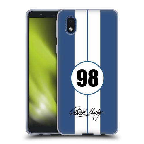 Shelby Car Graphics 1965 427 S/C Blue Soft Gel Case for Samsung Galaxy A01 Core (2020)