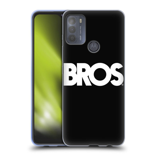 BROS Logo Art Text Soft Gel Case for Motorola Moto G50