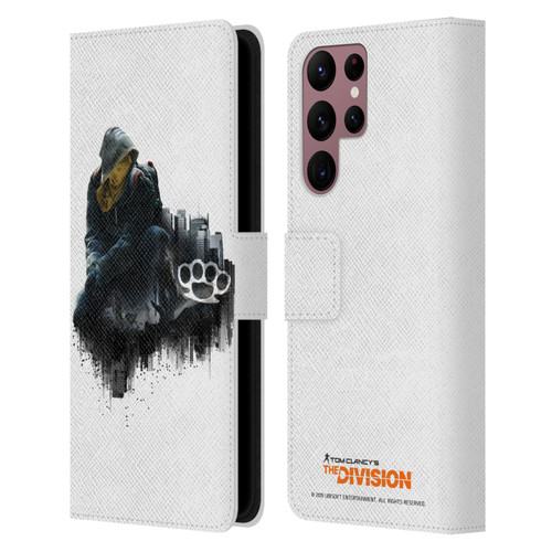 Tom Clancy's The Division Factions Rioters Leather Book Wallet Case Cover For Samsung Galaxy S22 Ultra 5G