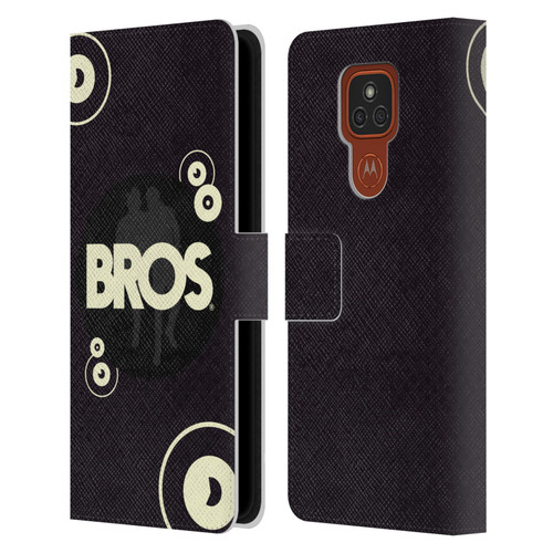 BROS Logo Art Retro Leather Book Wallet Case Cover For Motorola Moto E7 Plus