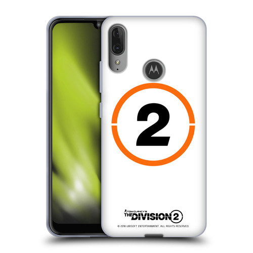 Tom Clancy's The Division 2 Logo Art Ring 2 Soft Gel Case for Motorola Moto E6 Plus