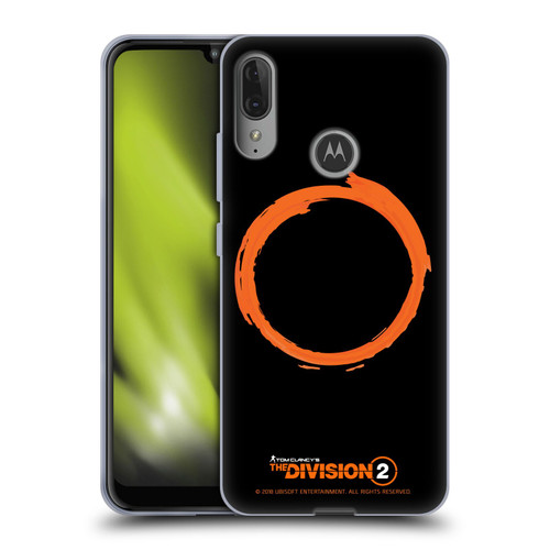 Tom Clancy's The Division 2 Logo Art Ring Soft Gel Case for Motorola Moto E6 Plus