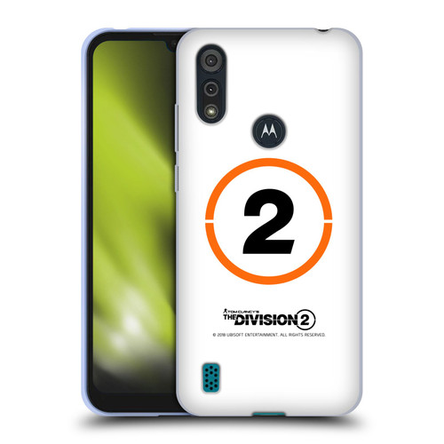 Tom Clancy's The Division 2 Logo Art Ring 2 Soft Gel Case for Motorola Moto E6s (2020)
