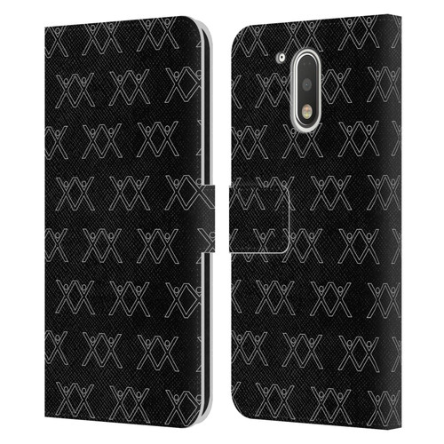 BROS Logo Art Pattern Leather Book Wallet Case Cover For Motorola Moto G41