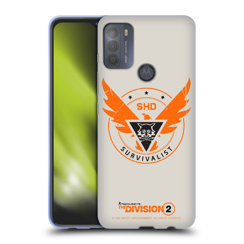 Tom Clancy's The Division 2 Logo Art Survivalist Soft Gel Case for Motorola Moto G50