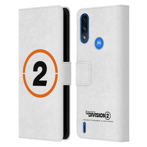 Tom Clancy's The Division 2 Logo Art Ring 2 Leather Book Wallet Case Cover For Motorola Moto E7 Power / Moto E7i Power