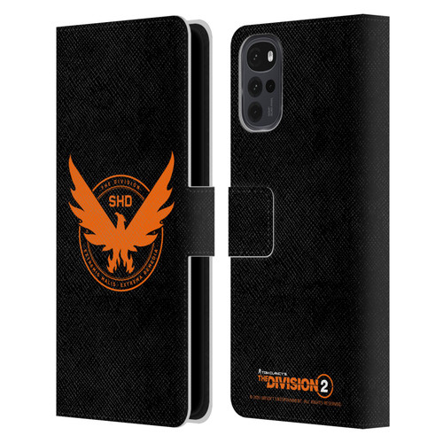 Tom Clancy's The Division 2 Logo Art Phoenix Leather Book Wallet Case Cover For Motorola Moto G22