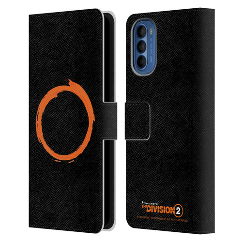 Tom Clancy's The Division 2 Logo Art Ring Leather Book Wallet Case Cover For Motorola Moto G41