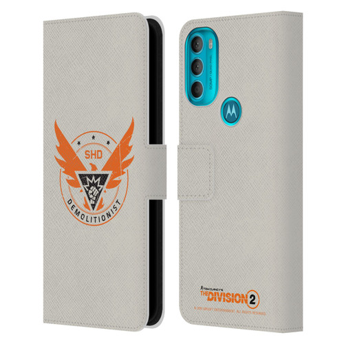 Tom Clancy's The Division 2 Logo Art Demolitionist Leather Book Wallet Case Cover For Motorola Moto G71 5G