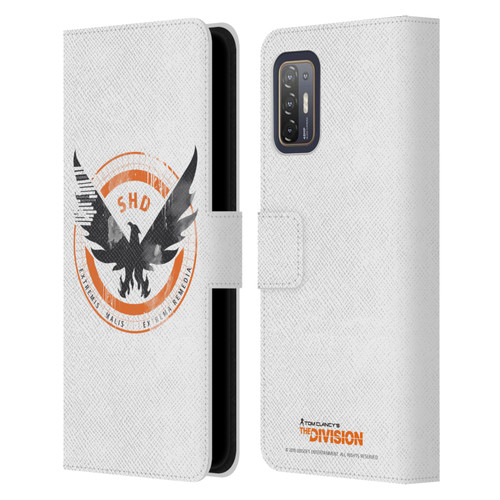 Tom Clancy's The Division Key Art Logo White Leather Book Wallet Case Cover For HTC Desire 21 Pro 5G