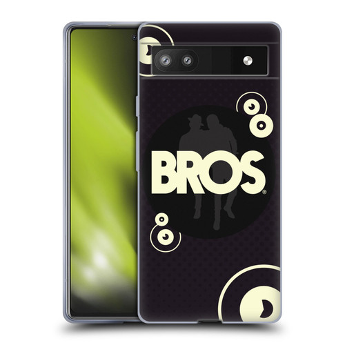 BROS Logo Art Retro Soft Gel Case for Google Pixel 6a