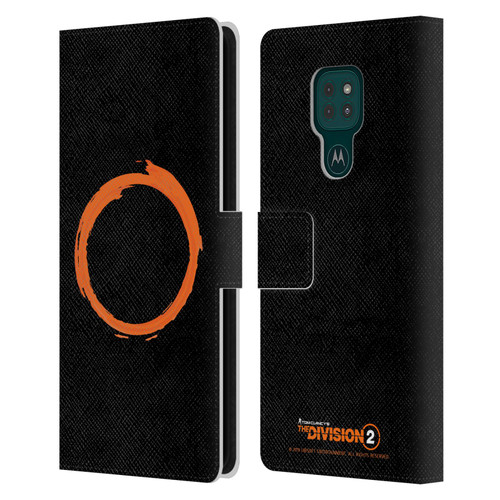 Tom Clancy's The Division 2 Logo Art Ring Leather Book Wallet Case Cover For Motorola Moto G9 Play