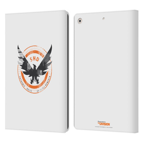 Tom Clancy's The Division Key Art Logo White Leather Book Wallet Case Cover For Apple iPad 10.2 2019/2020/2021