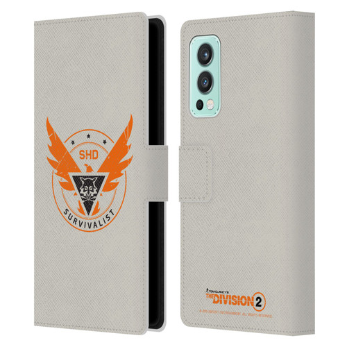 Tom Clancy's The Division 2 Logo Art Survivalist Leather Book Wallet Case Cover For OnePlus Nord 2 5G