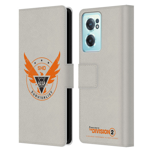 Tom Clancy's The Division 2 Logo Art Survivalist Leather Book Wallet Case Cover For OnePlus Nord CE 2 5G
