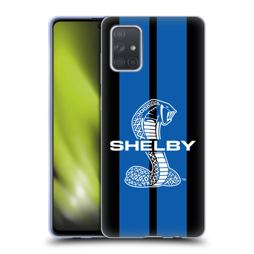 Shelby Car Graphics Blue Soft Gel Case for Samsung Galaxy A71 (2019)