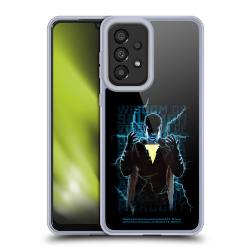 Shazam! 2019 Movie Character Art Lightning Typography Soft Gel Case for Samsung Galaxy A33 5G (2022)