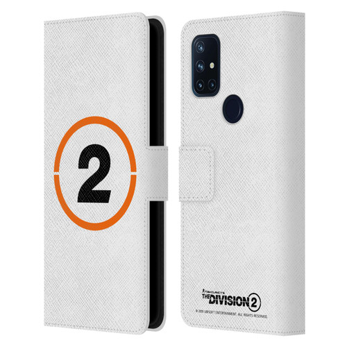 Tom Clancy's The Division 2 Logo Art Ring 2 Leather Book Wallet Case Cover For OnePlus Nord N10 5G