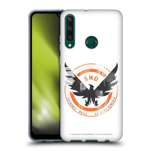 Tom Clancy's The Division Key Art Logo White Soft Gel Case for Huawei Y6p