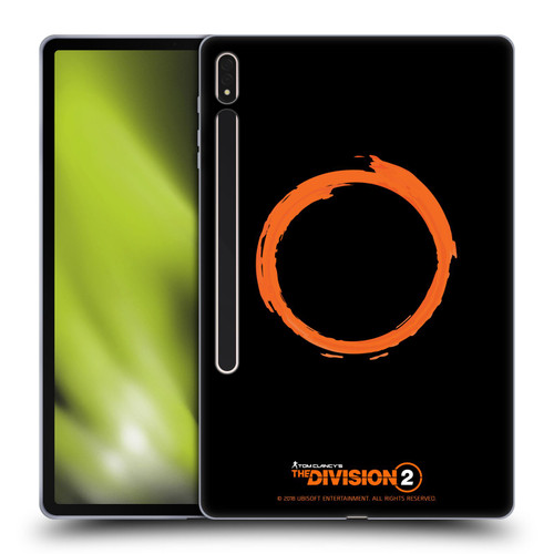 Tom Clancy's The Division 2 Logo Art Ring Soft Gel Case for Samsung Galaxy Tab S8 Plus