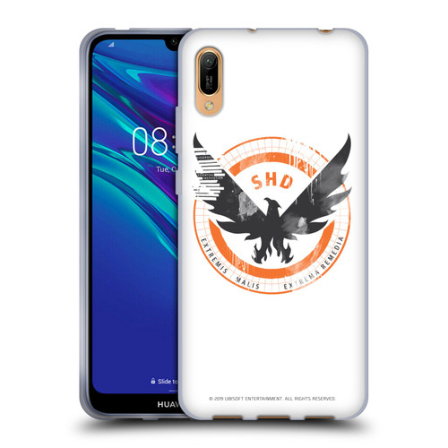Tom Clancy's The Division Key Art Logo White Soft Gel Case for Huawei Y6 Pro (2019)
