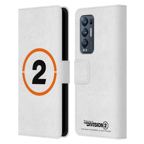 Tom Clancy's The Division 2 Logo Art Ring 2 Leather Book Wallet Case Cover For OPPO Find X3 Neo / Reno5 Pro+ 5G