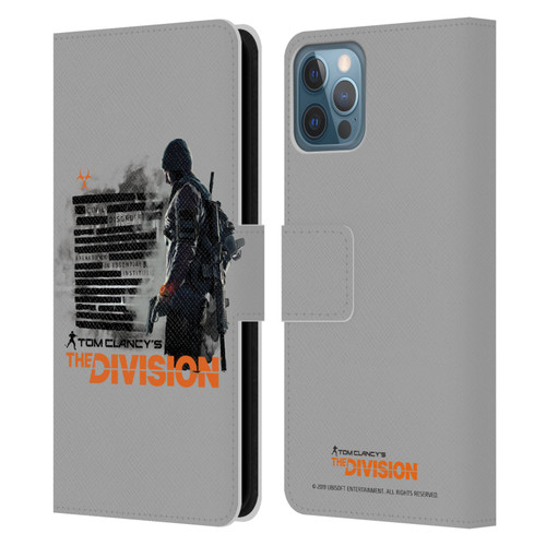 Tom Clancy's The Division Key Art Character Leather Book Wallet Case Cover For Apple iPhone 12 / iPhone 12 Pro