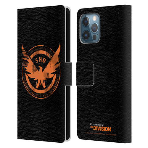 Tom Clancy's The Division Key Art Logo Black Leather Book Wallet Case Cover For Apple iPhone 12 Pro Max
