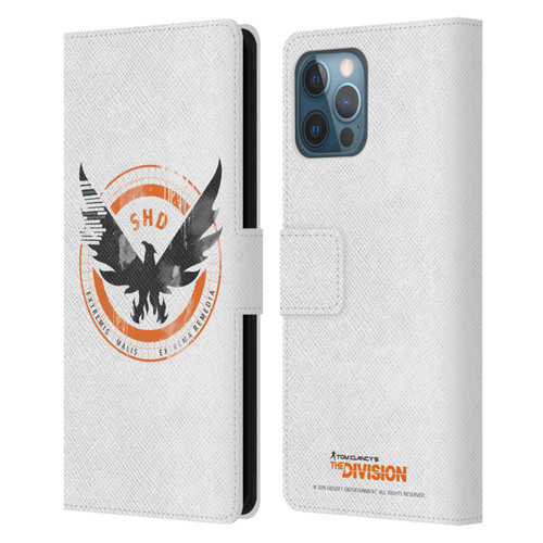 Tom Clancy's The Division Key Art Logo White Leather Book Wallet Case Cover For Apple iPhone 12 Pro Max