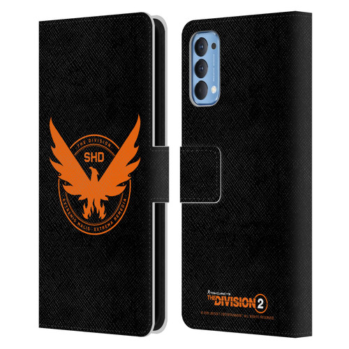 Tom Clancy's The Division 2 Logo Art Phoenix Leather Book Wallet Case Cover For OPPO Reno 4 5G