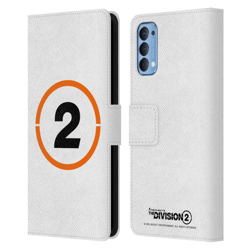 Tom Clancy's The Division 2 Logo Art Ring 2 Leather Book Wallet Case Cover For OPPO Reno 4 5G