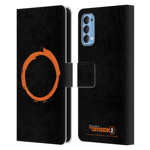 Tom Clancy's The Division 2 Logo Art Ring Leather Book Wallet Case Cover For OPPO Reno 4 5G