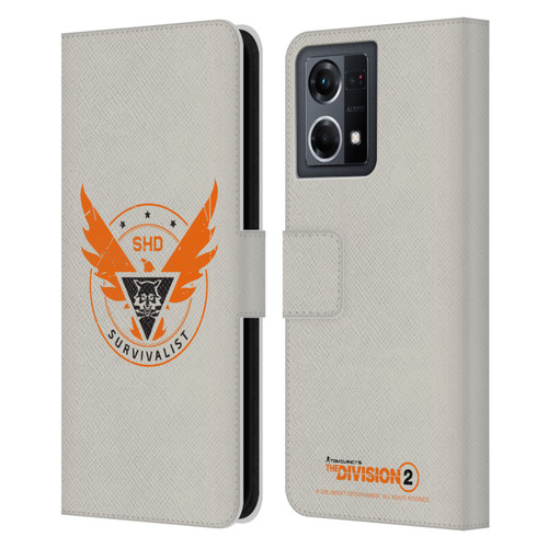 Tom Clancy's The Division 2 Logo Art Survivalist Leather Book Wallet Case Cover For OPPO Reno8 4G