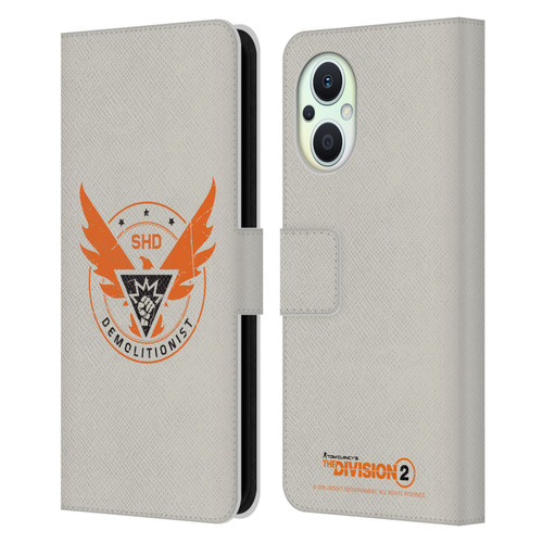 Tom Clancy's The Division 2 Logo Art Demolitionist Leather Book Wallet Case Cover For OPPO Reno8 Lite