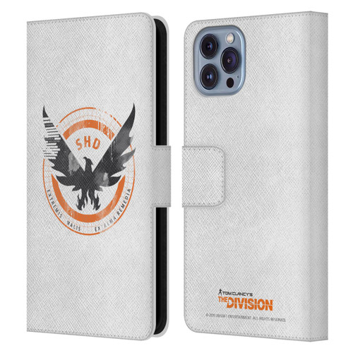 Tom Clancy's The Division Key Art Logo White Leather Book Wallet Case Cover For Apple iPhone 14