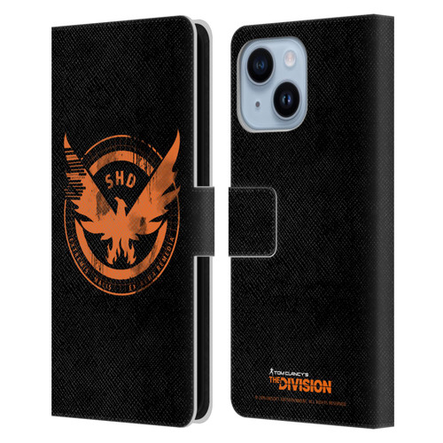 Tom Clancy's The Division Key Art Logo Black Leather Book Wallet Case Cover For Apple iPhone 14 Plus
