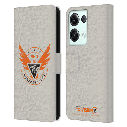 Tom Clancy's The Division 2 Logo Art Sharpshooter Leather Book Wallet Case Cover For OPPO Reno8 Pro