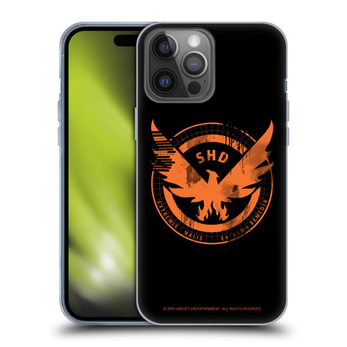 Tom Clancy's The Division Key Art Logo Black Soft Gel Case for Apple iPhone 14 Pro Max