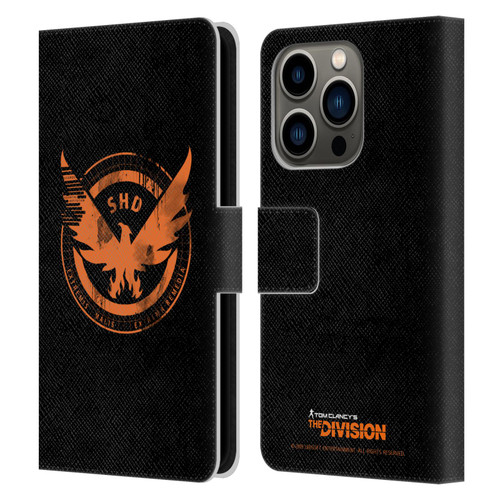 Tom Clancy's The Division Key Art Logo Black Leather Book Wallet Case Cover For Apple iPhone 14 Pro