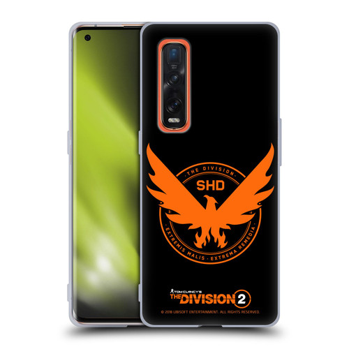 Tom Clancy's The Division 2 Logo Art Phoenix Soft Gel Case for OPPO Find X2 Pro 5G