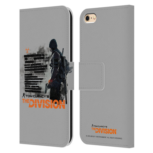 Tom Clancy's The Division Key Art Character Leather Book Wallet Case Cover For Apple iPhone 6 / iPhone 6s