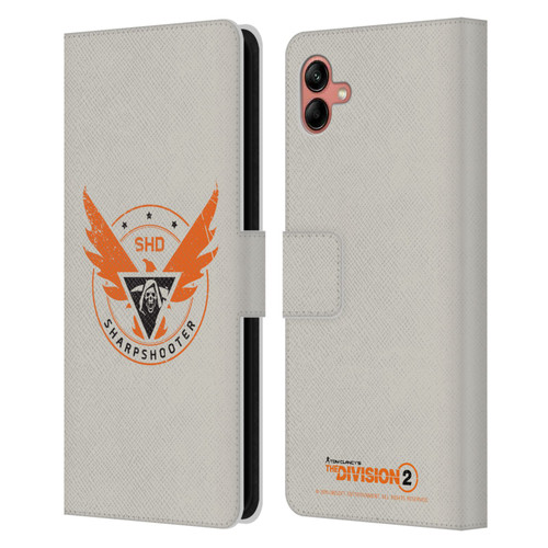 Tom Clancy's The Division 2 Logo Art Sharpshooter Leather Book Wallet Case Cover For Samsung Galaxy A04 (2022)