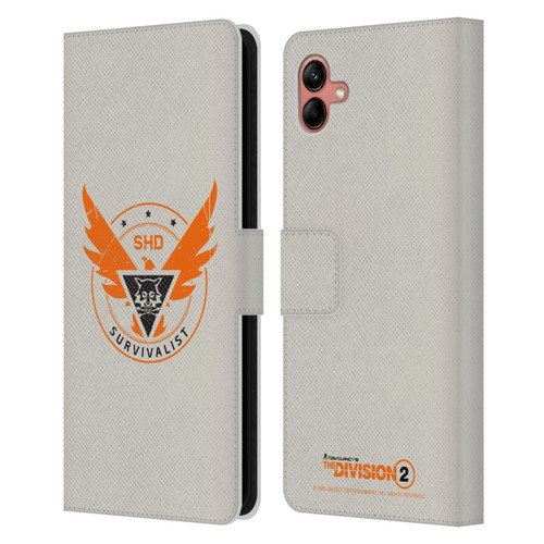 Tom Clancy's The Division 2 Logo Art Survivalist Leather Book Wallet Case Cover For Samsung Galaxy A04 (2022)