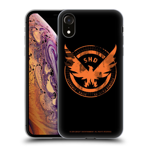 Tom Clancy's The Division Key Art Logo Black Soft Gel Case for Apple iPhone XR