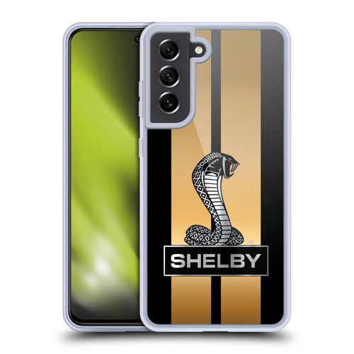 Shelby Car Graphics Gold Soft Gel Case for Samsung Galaxy S21 FE 5G & MagSafe