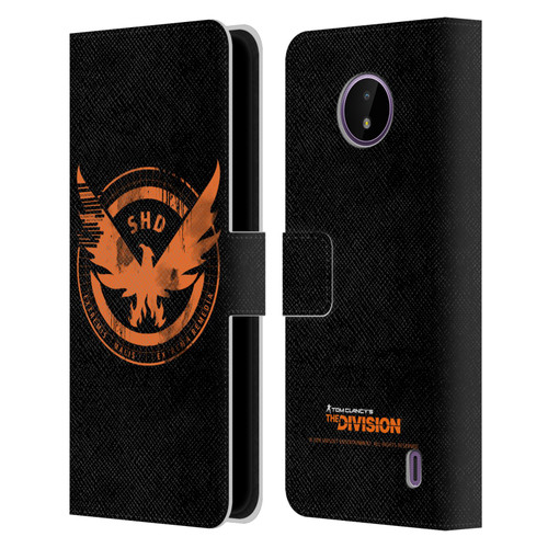 Tom Clancy's The Division Key Art Logo Black Leather Book Wallet Case Cover For Nokia C10 / C20