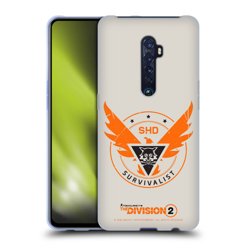 Tom Clancy's The Division 2 Logo Art Survivalist Soft Gel Case for OPPO Reno 2