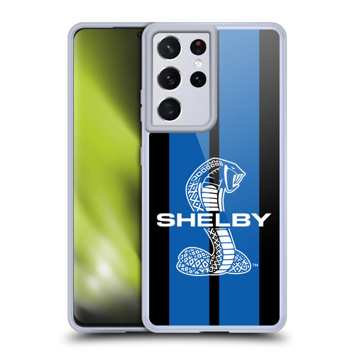 Shelby Car Graphics Blue Soft Gel Case for Samsung Galaxy S21 Ultra 5G & MagSafe