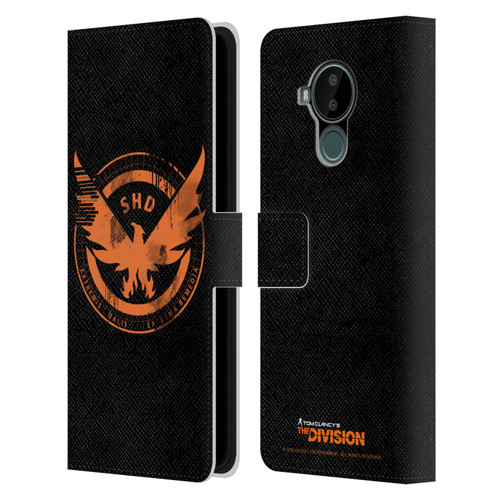 Tom Clancy's The Division Key Art Logo Black Leather Book Wallet Case Cover For Nokia C30