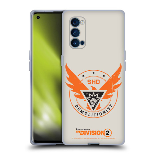 Tom Clancy's The Division 2 Logo Art Demolitionist Soft Gel Case for OPPO Reno 4 Pro 5G